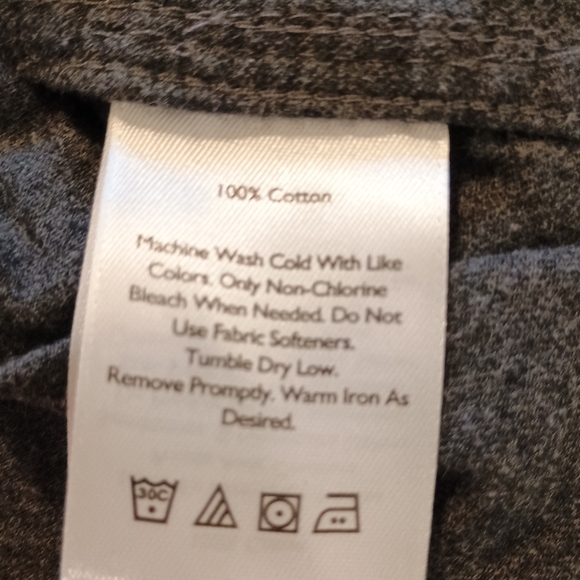 Eddie Bauer Women's 100% Cotton Gray Long Sleeve Flannel Shirt T2XL Tall - Picture 6 of 8